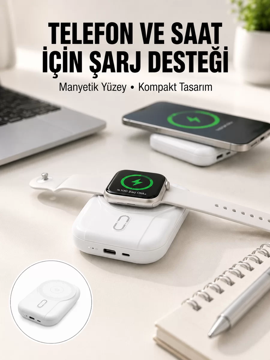 Yüksek Kapasiteli 22.5W Hızlı Şarj Taşınabilir Powerbank Yeni Nesil 1 Yüksek Kapasiteli 22.5W Hızlı Şarj Taşınabilir Powerbank Yeni Nesil