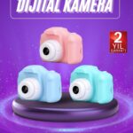 Dijital Fotoğraf Makinesi Çocuk Mini 1080p HD Kaliteli Renkli