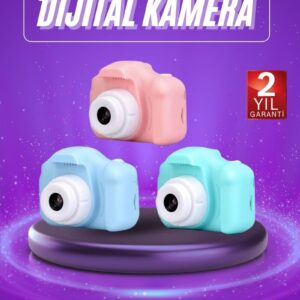 Haydiburaya 46 Dijital Fotoğraf Makinesi Çocuk Mini 1080p HD Kaliteli Renkli