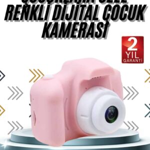 Haydiburaya 43 Çocuklara Özel Fotoğraf Ve Video Çeken Mini Çok Renkli Fotoğraf Makinesi