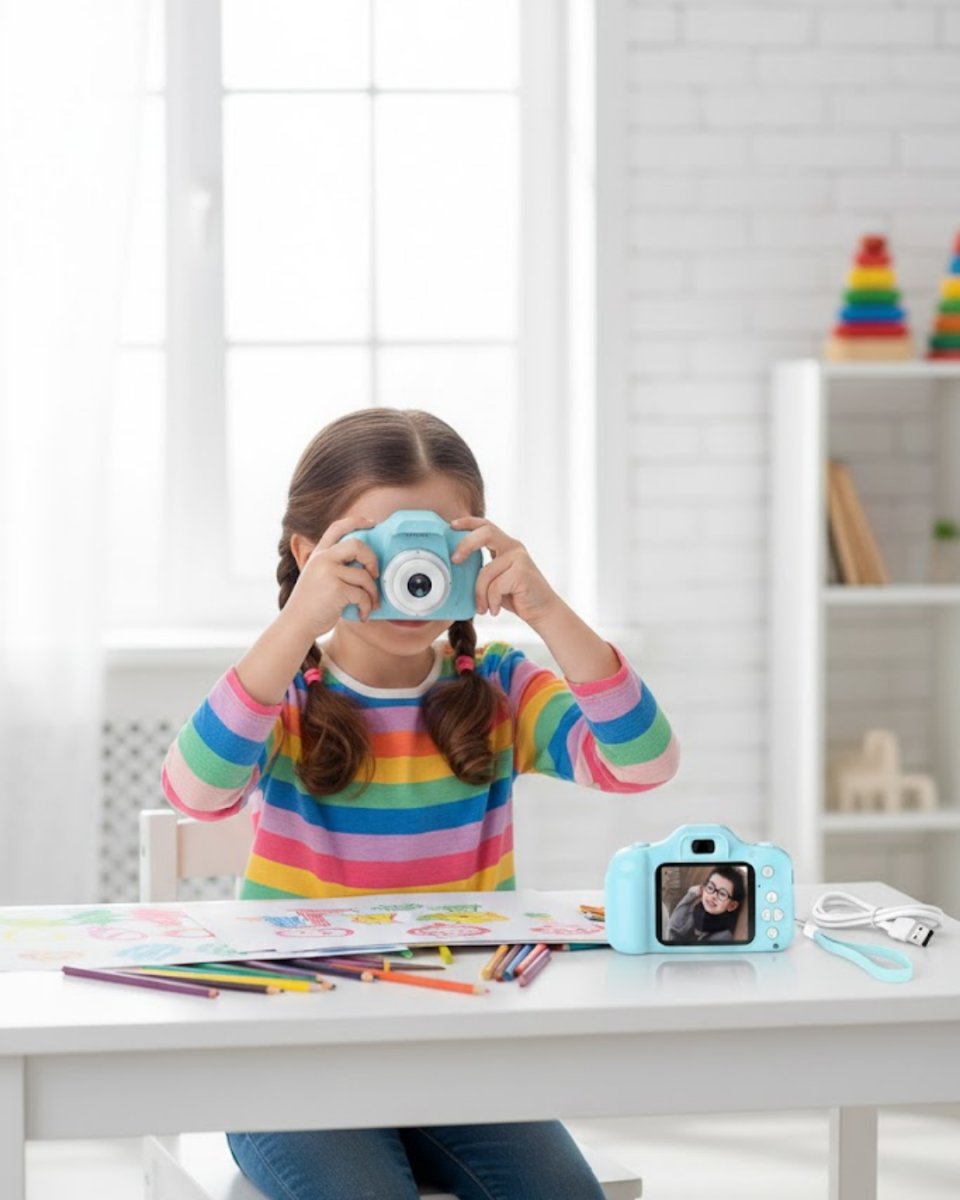 Mavi HD Taşınabilir Mini Kamera Video Kayıt ve Fotoğraf Çekim Özellikli 1 Mavi HD Taşınabilir Mini Kamera Video Kayıt ve Fotoğraf Çekim Özellikli