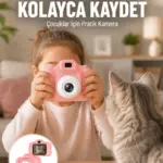 HD Video Kayıt Özellikli Mini Dijital Kamera Fotoğraf Çekimli USB Şarjlı Yeni Nesil