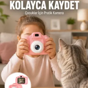 HD Video Kayıt Özellikli Mini Dijital Kamera Fotoğraf Çekimli USB Şarjlı Yeni Nesil