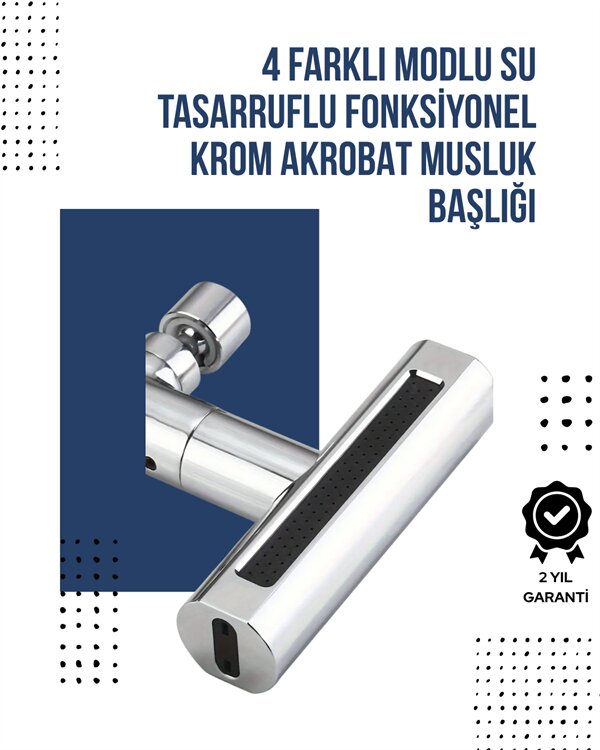 4 Modlu Musluk Başlığı | Şelale, Yağmur, Sprey, Köpük Akışı | Yüksek Basınç Performansı | Modern Tasarım 1 4 Modlu Musluk Başlığı | Şelale, Yağmur, Sprey, Köpük Akışı | Yüksek Basınç Performansı | Modern Tasarım