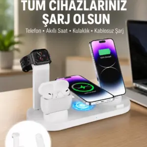 Şık ve Fonksiyonel Tasarım – Evde Ofiste veya Seyahatte Kusursuz Şarj Deneyimi Yeni Nesil