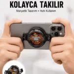 Telefon Soğutucu | LED Işık Efektli | Power Aparatlı | Sessiz ve Taşınabilir Model Yeni Nesil