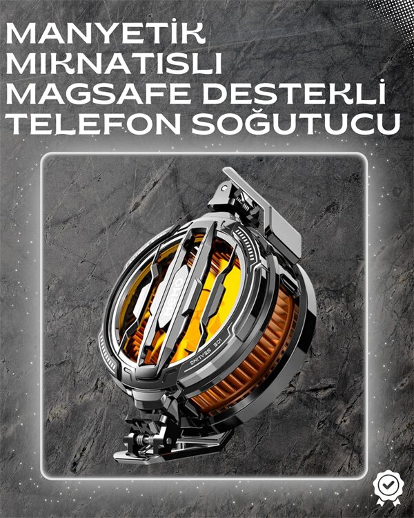 LED Işıklı Telefon Soğutucu | Ultra Sessiz Fan | Mıknatıslı ve Aparatlı Bağlantı 1 LED Işıklı Telefon Soğutucu | Ultra Sessiz Fan | Mıknatıslı ve Aparatlı Bağlantı