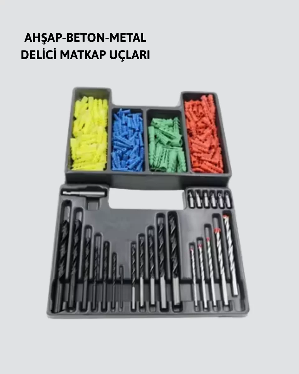Matkap Ucu Seti 24 Parça Organizer Kutulu Ahşap Metal Beton Uyumlu Yeni Nesil 4 Matkap Ucu Seti 24 Parça Organizer Kutulu Ahşap Metal Beton Uyumlu Yeni Nesil - Görsel 4