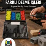 Matkap Ucu Seti Organizerli Çok Amaçlı Delme Uçları Yeni Nesil