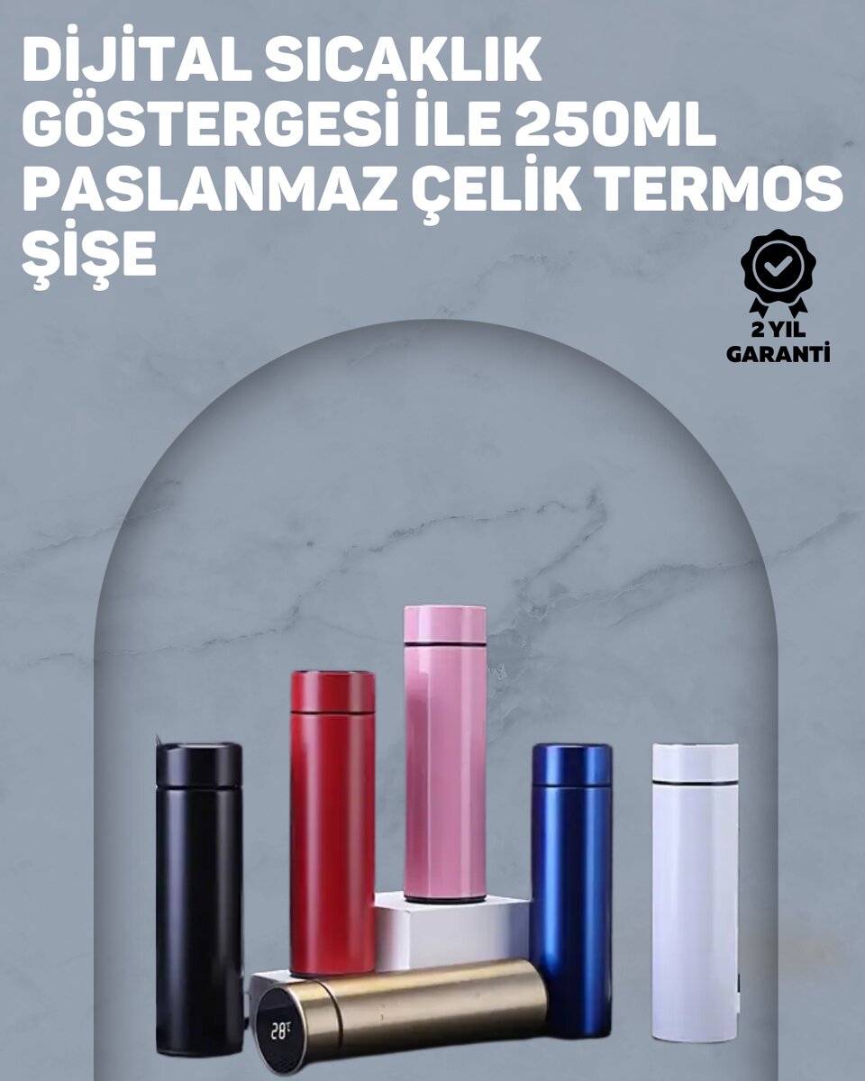 12 Saat Sıcak, 24 Saat Soğuk Tutabilen Paslanmaz Termos 1 12 Saat Sıcak, 24 Saat Soğuk Tutabilen Paslanmaz Termos