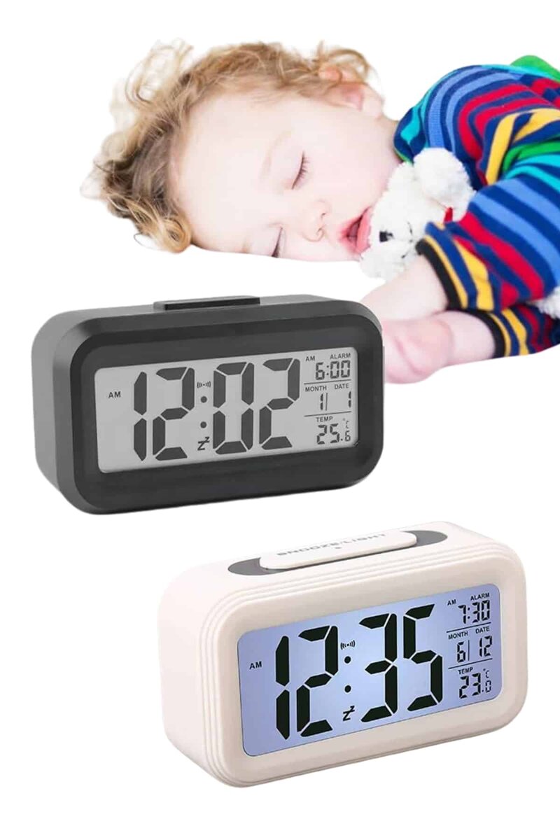 Gece Dijital Masa Saati Dijital Alarmlı Led Ekran Pilli Çalar Saat 4 Gece Dijital Masa Saati Dijital Alarmlı Led Ekran Pilli Çalar Saat - Görsel 4