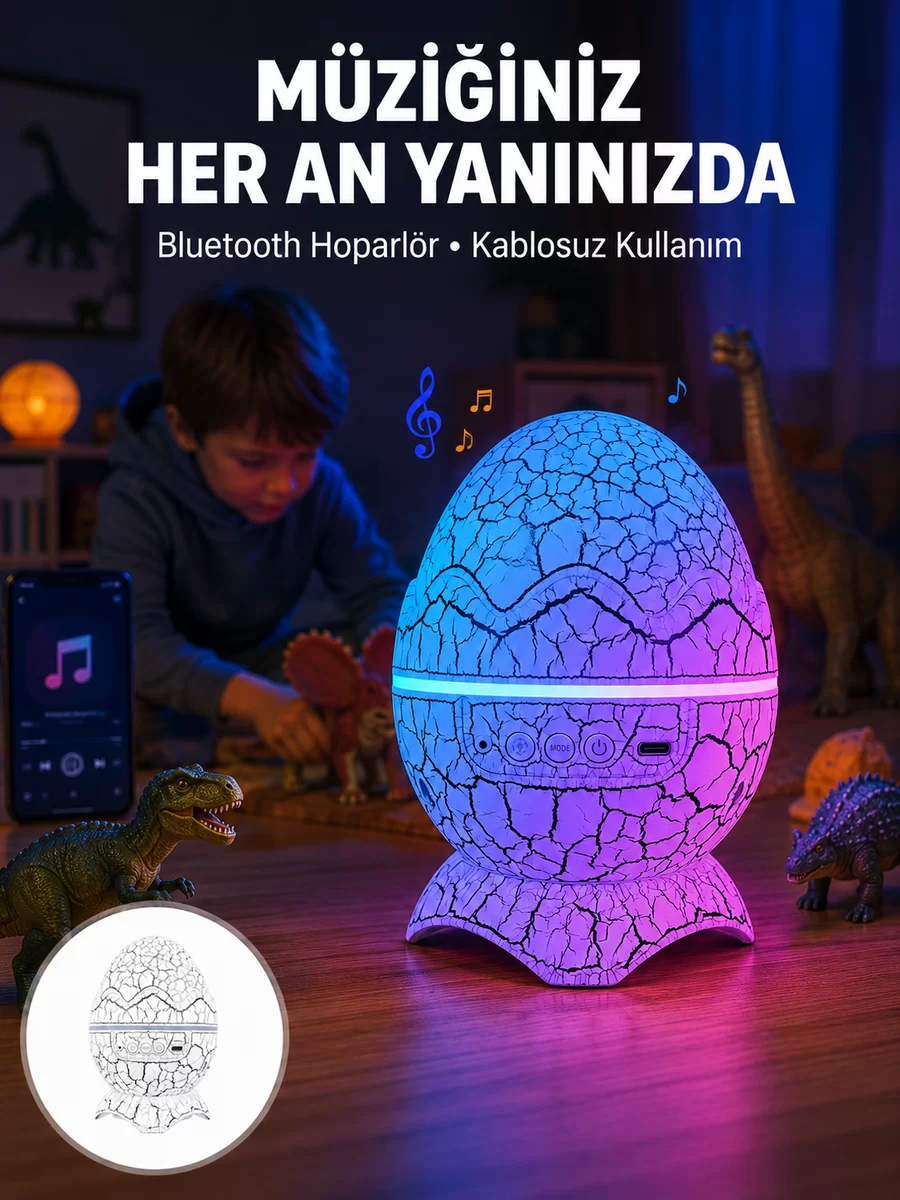 Uzaktan Kumandalı USB Girişli Döner Projektör Lamba Yeni Nesil 1 Uzaktan Kumandalı USB Girişli Döner Projektör Lamba Yeni Nesil