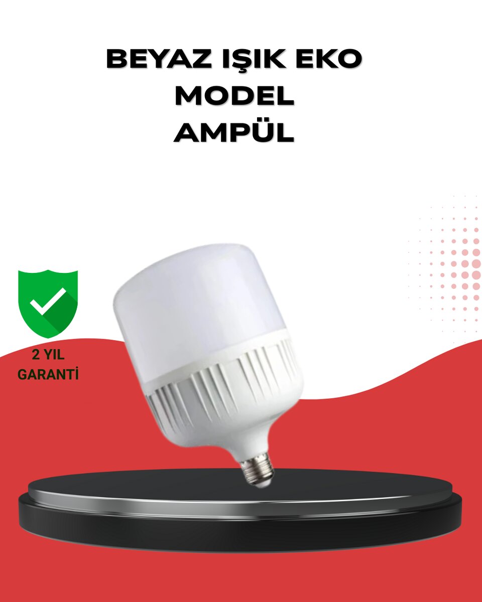 Enerji Tasarruflu Şarjlı LED Ampul 30W Beyaz Işık 1 Enerji Tasarruflu Şarjlı LED Ampul 30W Beyaz Işık
