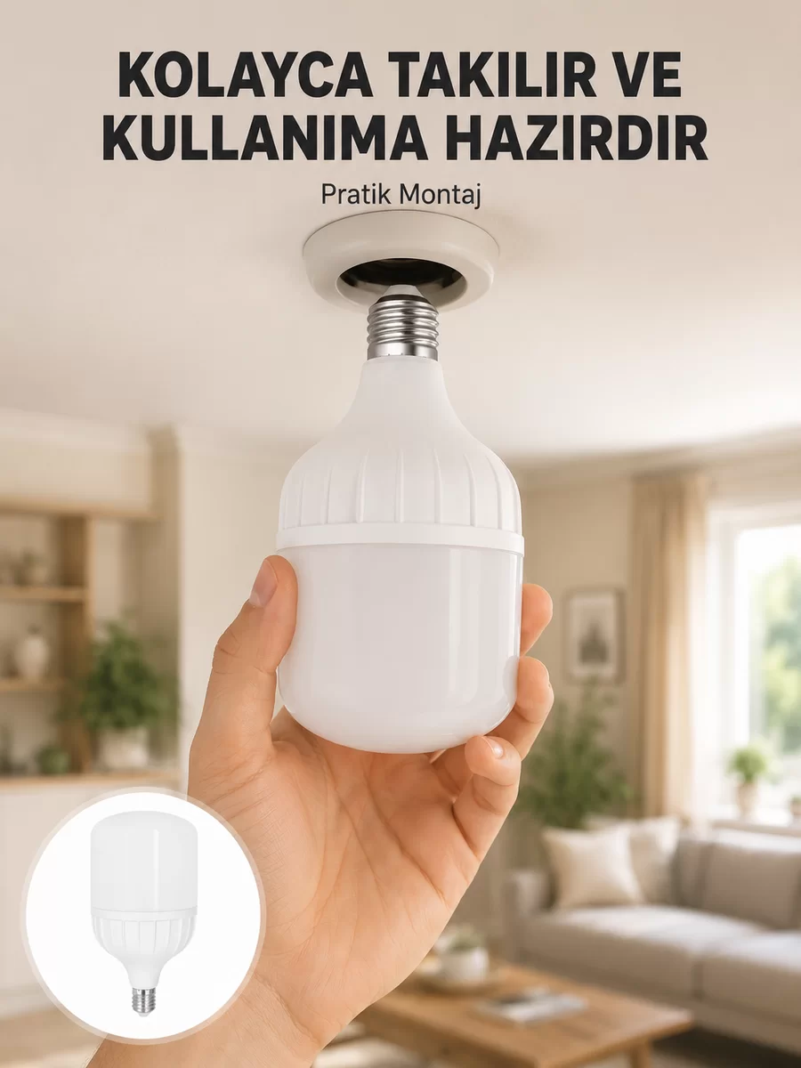 Acil Durumlara Uygun Şarjlı Torch LED Ampul 30 Watt Yeni Nesil 1 Acil Durumlara Uygun Şarjlı Torch LED Ampul 30 Watt Yeni Nesil