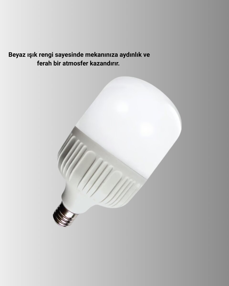 Şarjlı LED Torch Ampul 30 Watt Beyaz Işık Enerji Tasarruflu 4 Şarjlı LED Torch Ampul 30 Watt Beyaz Işık Enerji Tasarruflu - Görsel 4