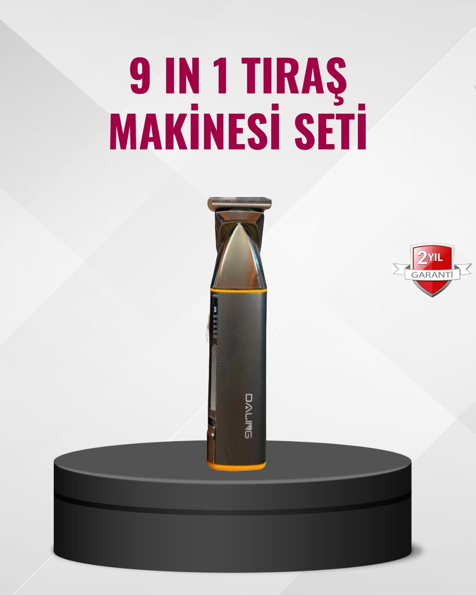 9’u 1 Arada Çoklu Bakım Tıraş Seti Profesyonel Saç Sakal Kesme 1 9’u 1 Arada Çoklu Bakım Tıraş Seti Profesyonel Saç Sakal Kesme