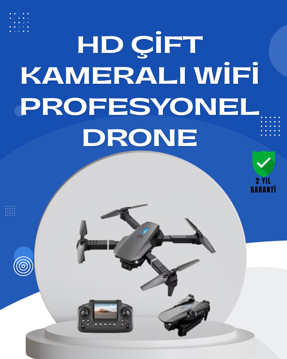 Uzaktan Kumandalı Katlanabilir Drone Yörünge Uçuşu ve Eve Dönüş Özellikli 1 Uzaktan Kumandalı Katlanabilir Drone Yörünge Uçuşu ve Eve Dönüş Özellikli