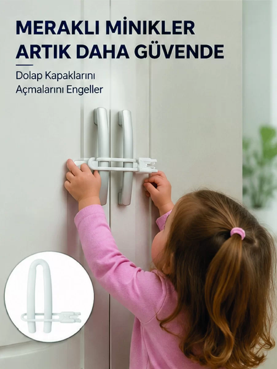 4 Adet Dolap Emniyet Kilidi Çocuk Güvenliği İçin Güçlü ve Dayanıklı Set Yeni Nesil 1 4 Adet Dolap Emniyet Kilidi Çocuk Güvenliği İçin Güçlü ve Dayanıklı Set Yeni Nesil