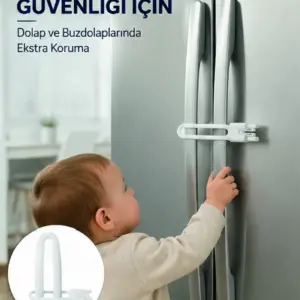 4 Adet Dolap Kapak Kilidi Ev İçi Güvenlik İçin Pratik Koruma Seti Yeni Nesil