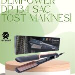 DP-134 Saç Tost Makinesi 220°C Isı Ayarlı, 360° Dönebilen Kablo