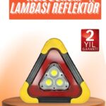 Reflektör Güneş Enerjili Taşınabilir Portatif Acil Güvenlik Işığı Araba Acil Uyarı Işığı