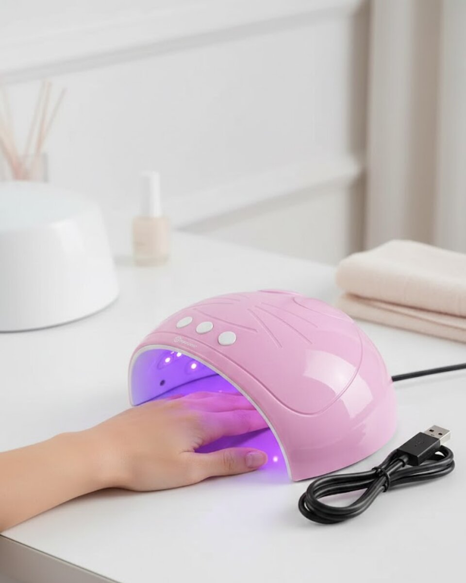 Ultraviyole Işıklı 15 Ledli 45W Oje Kurutucu Makine Pembe 1 Ultraviyole Işıklı 15 Ledli 45W Oje Kurutucu Makine Pembe