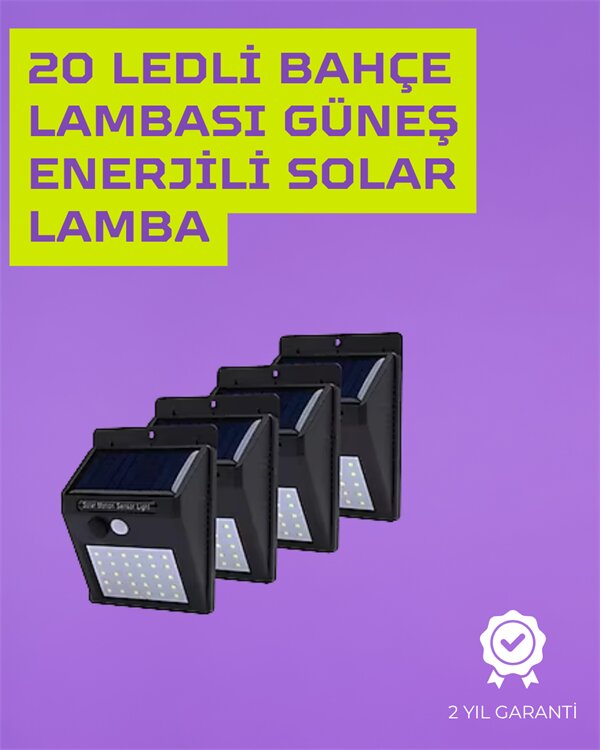 Güneş Enerjili Akıllı Duvar Lambası | PIR Sensörlü Otomatik Aydınlatma Dış Mekan İçin 1 Güneş Enerjili Akıllı Duvar Lambası | PIR Sensörlü Otomatik Aydınlatma Dış Mekan İçin
