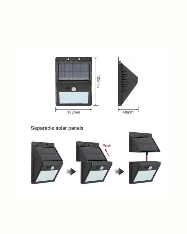 Kablosuz Solar LED Lamba | Bahçe Veranda Merdiven Işığı Otomatik Aç-Kapa Sensörlü Yeni Nesil 4 Kablosuz Solar LED Lamba | Bahçe Veranda Merdiven Işığı Otomatik Aç-Kapa Sensörlü Yeni Nesil - Görsel 4