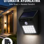 Su Geçirmez 20 LED Solar Aydınlatma | Dış Mekan için PIR Hareket Sensörü ile Akıllı Işık Yeni Nesil