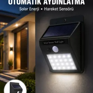 Su Geçirmez 20 LED Solar Aydınlatma | Dış Mekan için PIR Hareket Sensörü ile Akıllı Işık Yeni Nesil