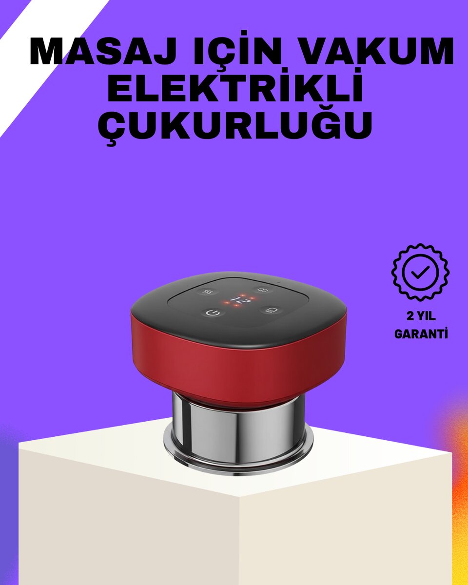 Vakumlu Masaj Aleti Çok Kademeli Emme Isıtmalı Ev Tipi Terapi 1 Vakumlu Masaj Aleti Çok Kademeli Emme Isıtmalı Ev Tipi Terapi
