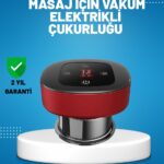 Elektrikli Vakumlu Çukurluk Masaj Aleti Isıtmalı ve Kırmızı Işıklı Terapi Seti