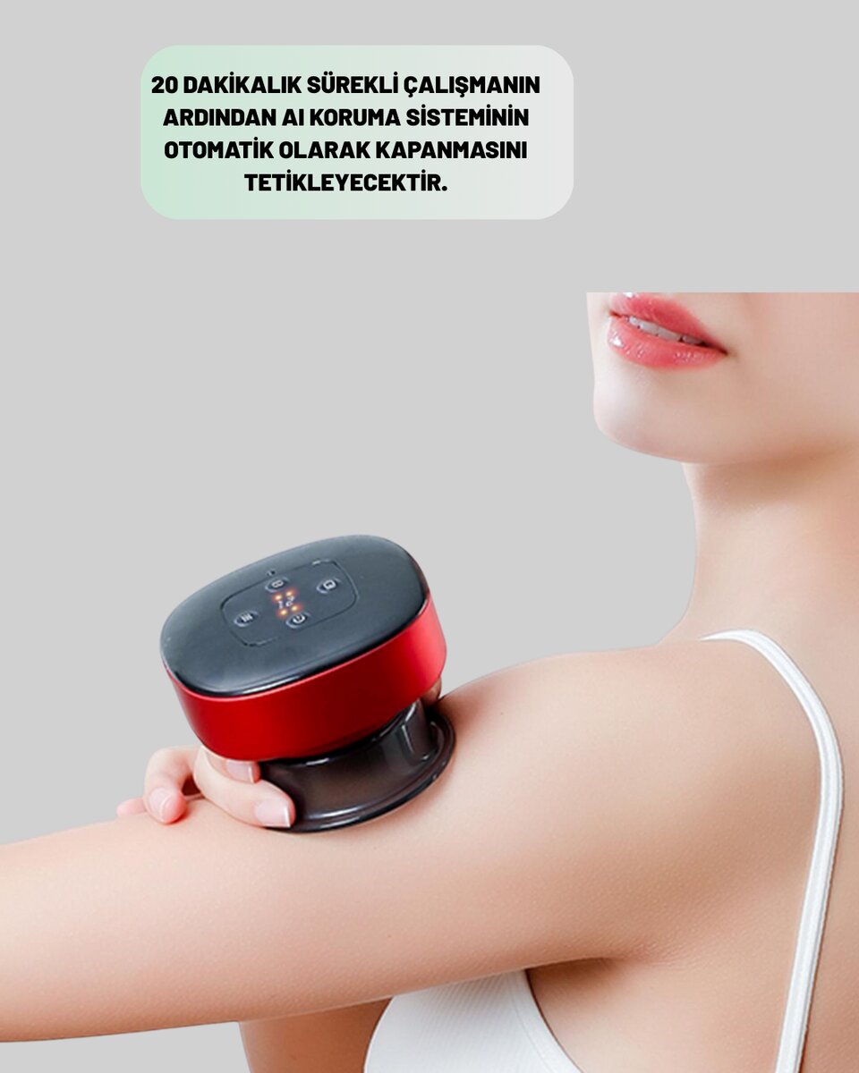 Elektrikli Vakumlu Çukurluk Masaj Aleti Isıtmalı ve Kırmızı Işıklı Terapi Seti 3 Elektrikli Vakumlu Çukurluk Masaj Aleti Isıtmalı ve Kırmızı Işıklı Terapi Seti - Görsel 3