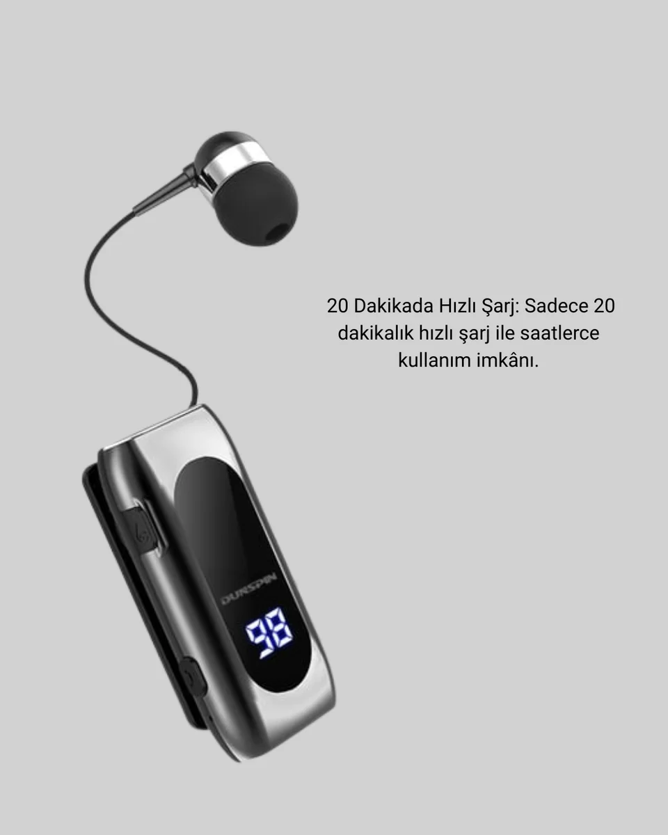 Bluetooth 5.2 Klipsli Kablosuz Kulaklık – Dijital Ekran & Titreşimli Uyarı Yeni Nesil 4 Bluetooth 5.2 Klipsli Kablosuz Kulaklık – Dijital Ekran & Titreşimli Uyarı Yeni Nesil - Görsel 4