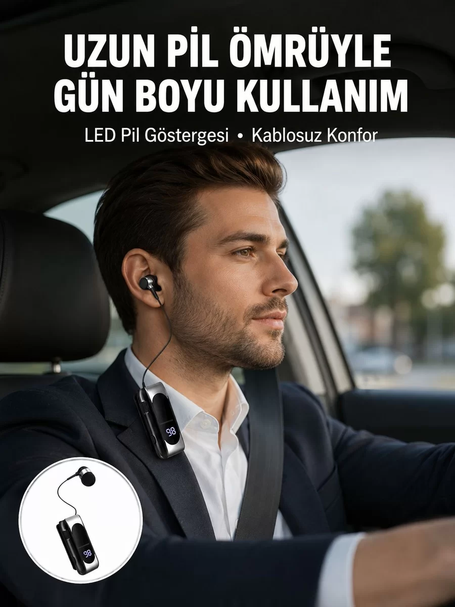 Bluetooth 5.2 Klipsli Kablosuz Kulaklık – Dijital Ekran & Titreşimli Uyarı Yeni Nesil 1 Bluetooth 5.2 Klipsli Kablosuz Kulaklık – Dijital Ekran & Titreşimli Uyarı Yeni Nesil