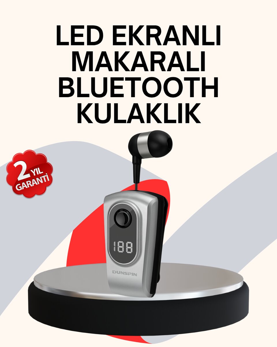 Profesyonel Bluetooth Kulaklık – Klipsli Titreşimli Dijital Göstergeli 1 Profesyonel Bluetooth Kulaklık – Klipsli Titreşimli Dijital Göstergeli