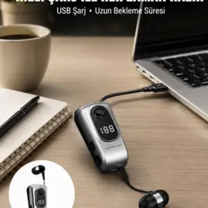Dijital Ekranlı Bluetooth Kulaklık – Titreşimli Bildirim 25 Saat Kullanım Yeni Nesil
