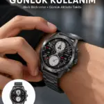 Akıllı Saat Çelik Kordon Çağrı Cevaplama Amoled Ekran Titreşimli Uyku ve Sağlık Takibi Yeni Nesil