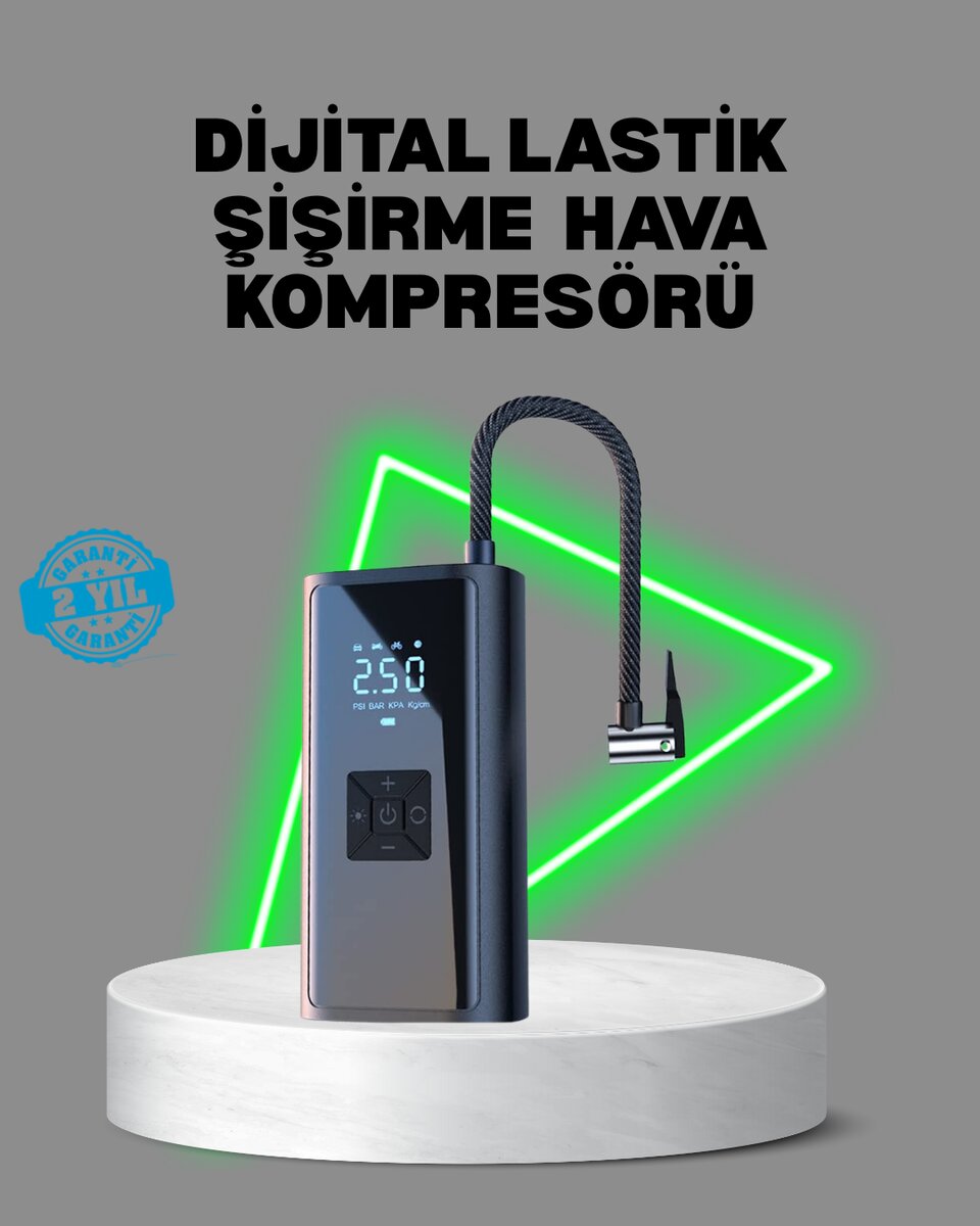 80W Kablosuz Dijital Ekranlı Taşınabilir Lastik Şişirme Pompası 1 80W Kablosuz Dijital Ekranlı Taşınabilir Lastik Şişirme Pompası