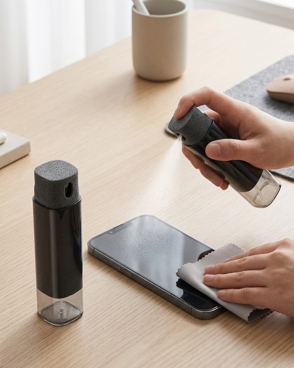 Pratik Ekran Temizleme Sprey Şişesi Telefon Tablet Monitör Temizlik Şişesi 1 Pratik Ekran Temizleme Sprey Şişesi Telefon Tablet Monitör Temizlik Şişesi