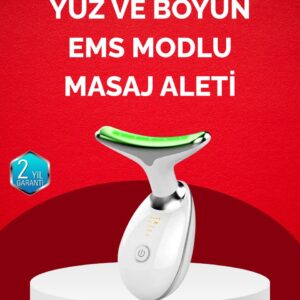 USB Şarjlı LED Işık Terapili Yüz Boyun Bakım Cihazı