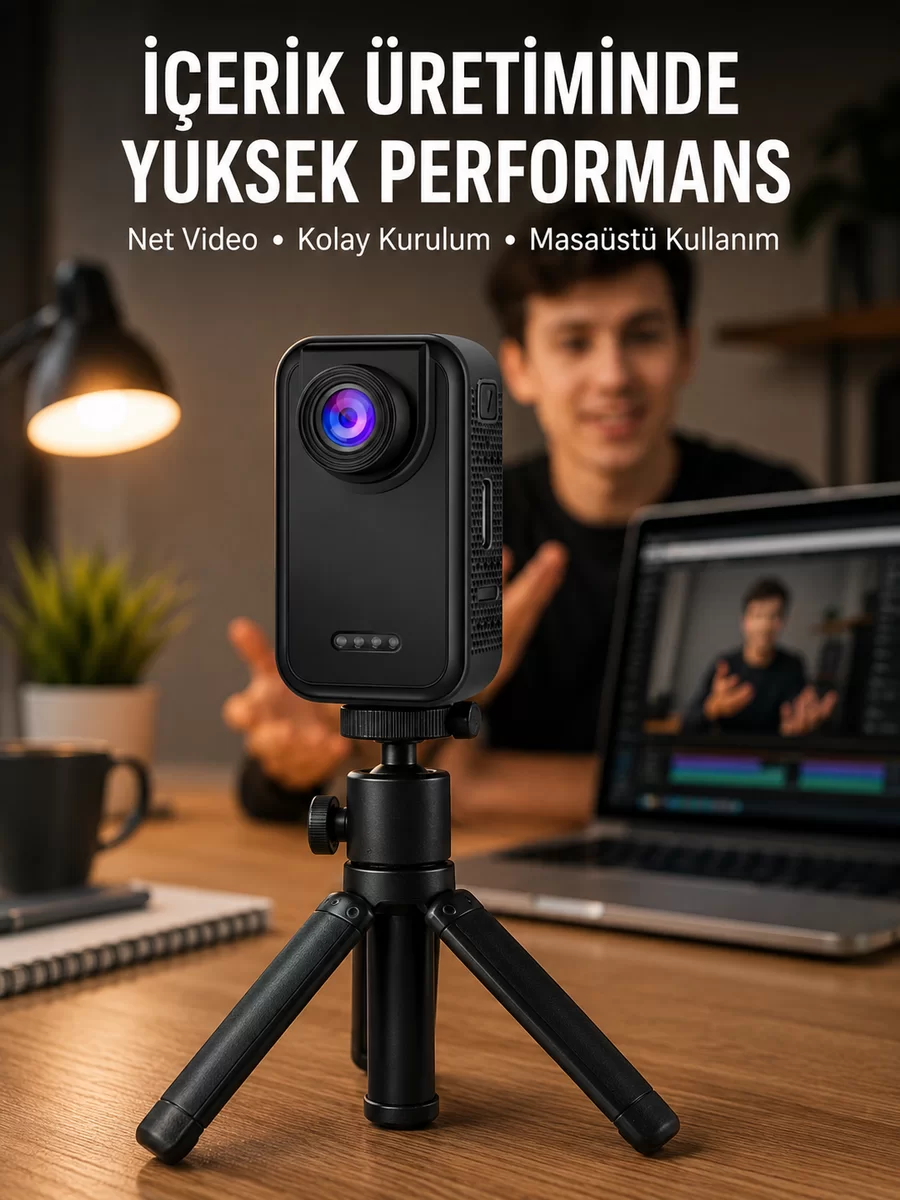 Günlük Kullanıma Uygun Mini Video Kamera Vlog Çekimleri İçin Yeni Nesil 1 Günlük Kullanıma Uygun Mini Video Kamera Vlog Çekimleri İçin Yeni Nesil