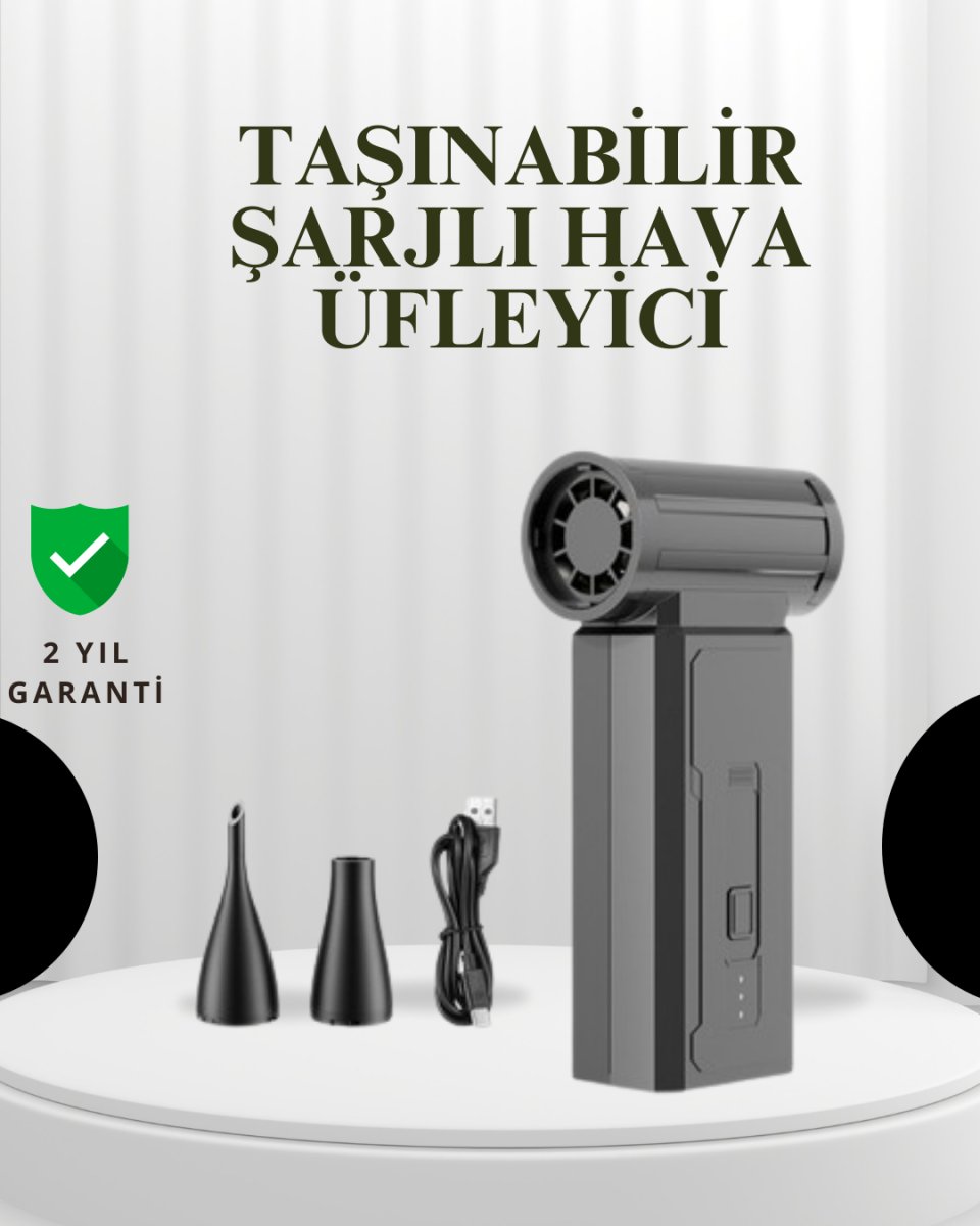Taşınabilir Şarjlı Güçlü Hava Üfleme Aleti Çok Yönlü Kullanım 1 Taşınabilir Şarjlı Güçlü Hava Üfleme Aleti Çok Yönlü Kullanım