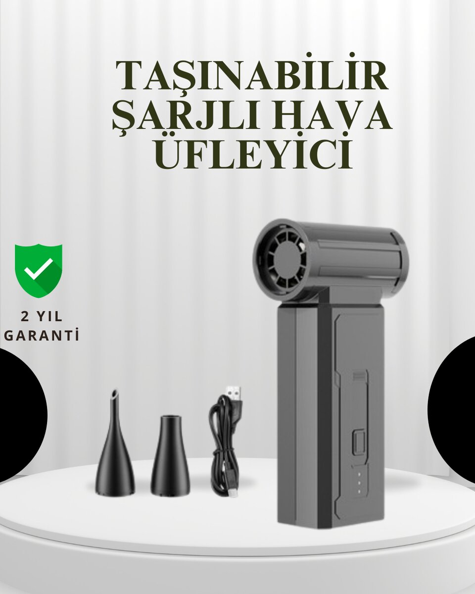 Taşınabilir Şarjlı Güçlü Hava Üfleme Aleti Çok Yönlü Kullanım 1 Taşınabilir Şarjlı Güçlü Hava Üfleme Aleti Çok Yönlü Kullanım