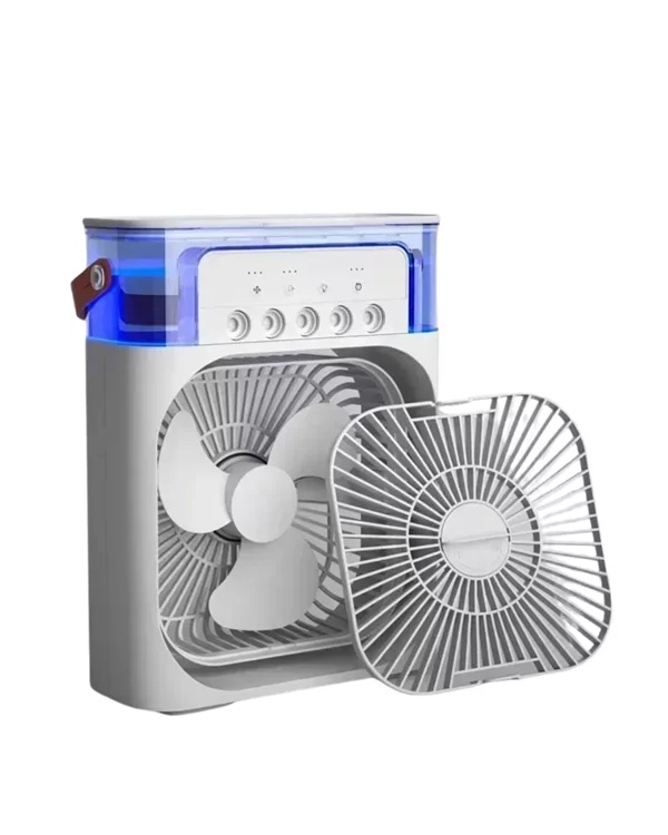 Taşınabilir 3'ü 1 Arada Mini Fan | Nemlendirici + Soğutucu + Gece Lambası Yeni Nesil 3 Taşınabilir 3'ü 1 Arada Mini Fan | Nemlendirici + Soğutucu + Gece Lambası Yeni Nesil - Görsel 3