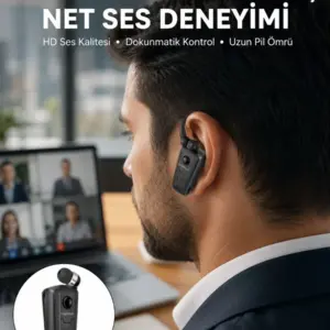 Mikrofonlu Makaralı Bluetooth Kulakiçi Kulaklık Android ve İOS Uyumlu Yeni Nesil