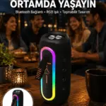Bluetooth Hoparlör USB Şarjlı Uzun Pil Ömrü Android ve İOS Uyumlu Renkli Yeni Nesil