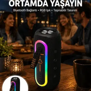 Bluetooth Hoparlör USB Şarjlı Uzun Pil Ömrü Android ve İOS Uyumlu Renkli Yeni Nesil