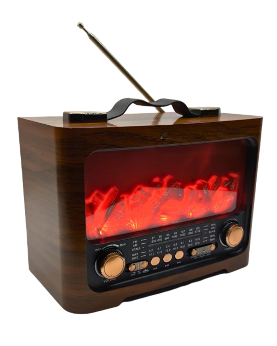 Taşınabilir Şömine Efektli Bluetooth Hoparlör FM Radyo LED Işıklı Müzik Çalar 4 Taşınabilir Şömine Efektli Bluetooth Hoparlör FM Radyo LED Işıklı Müzik Çalar - Görsel 4