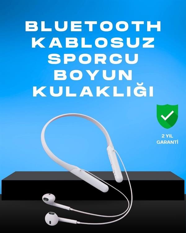 Kablosuz Bluetooth Kulaklık – Boyun Askılı 100 Saat Pil Ömrü 1 Kablosuz Bluetooth Kulaklık – Boyun Askılı 100 Saat Pil Ömrü